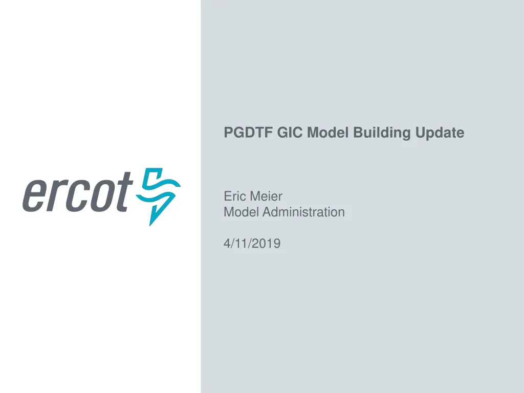 pgdtf gic model building update n.w