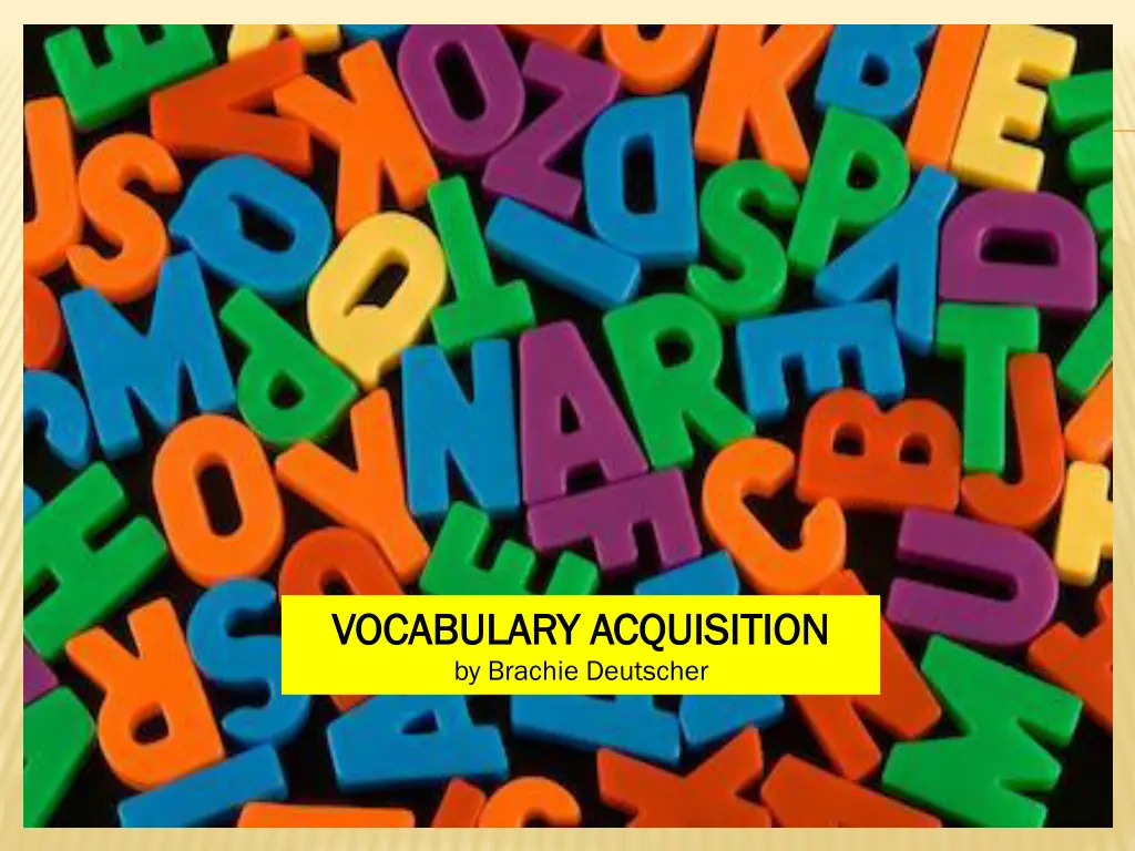 vocabulary acquisition vocabulary acquisition n.w