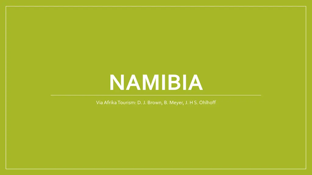 namibia n.w