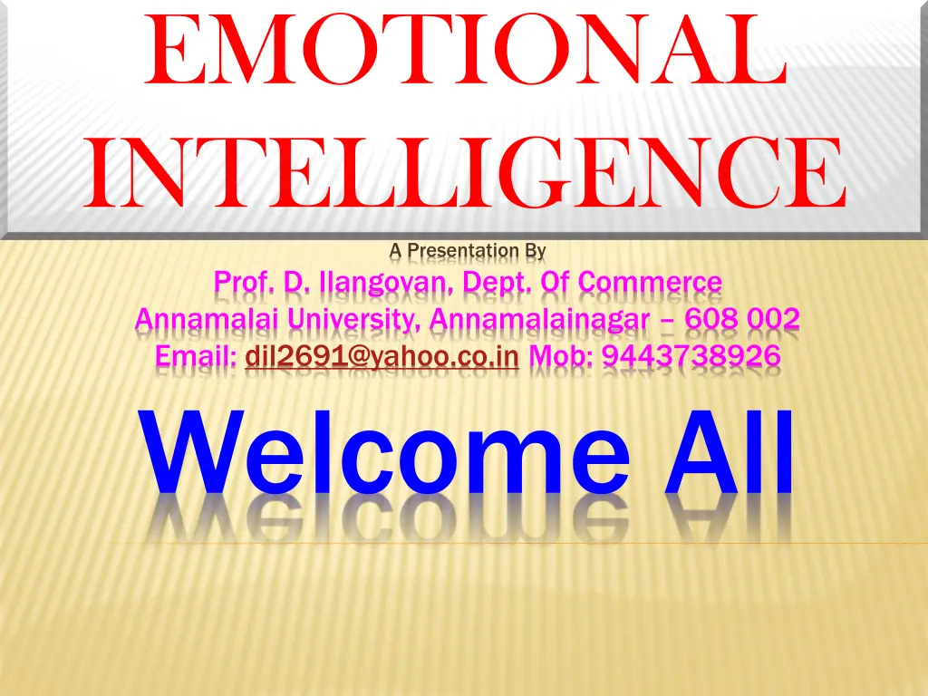 emotional intelligence n.w