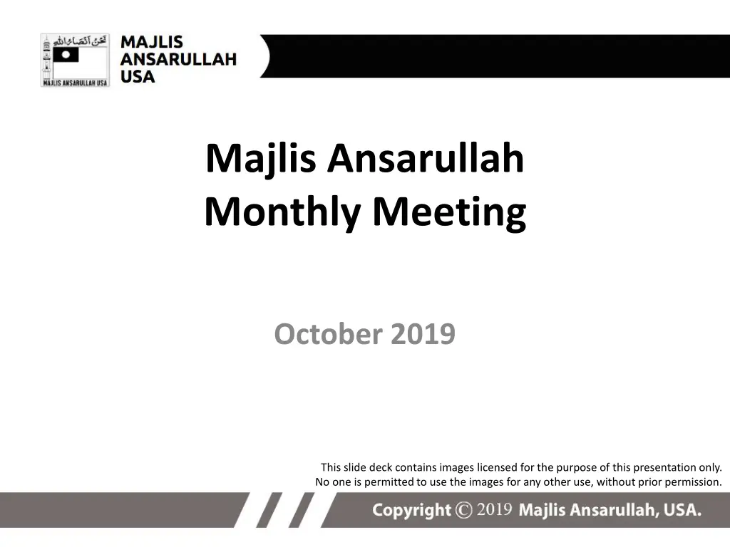 majlis ansarullah monthly meeting n.w
