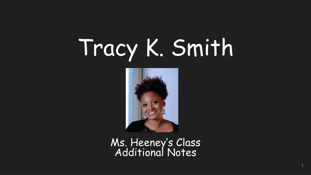 tracy k smith n.w