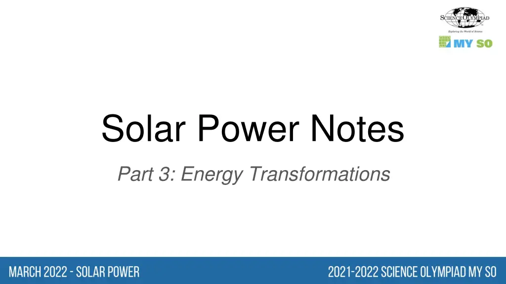 solar power notes n.w