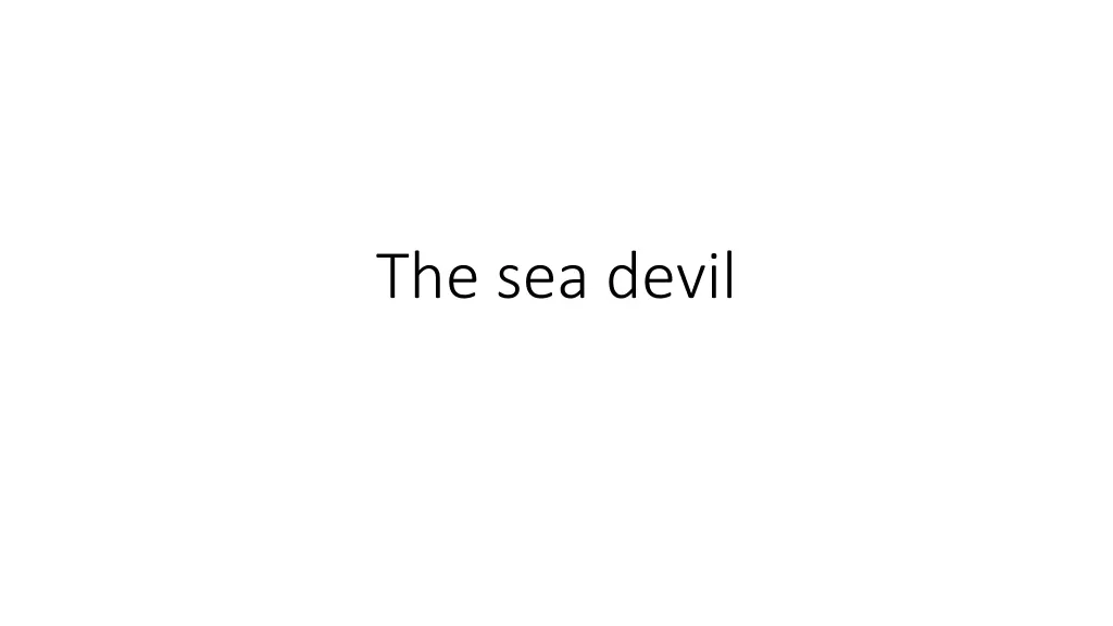 the sea devil n.w