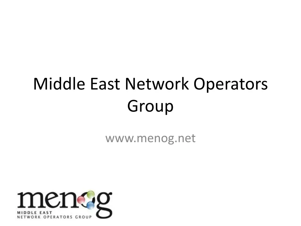 middle east network operators group n.w
