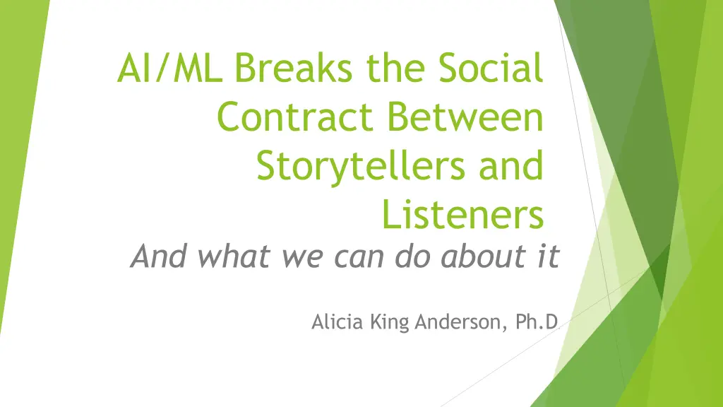 ai ml breaks the social contract between n.w