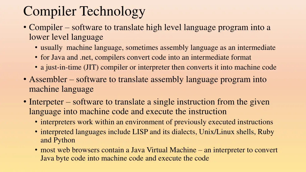 compiler technology compiler software n.w