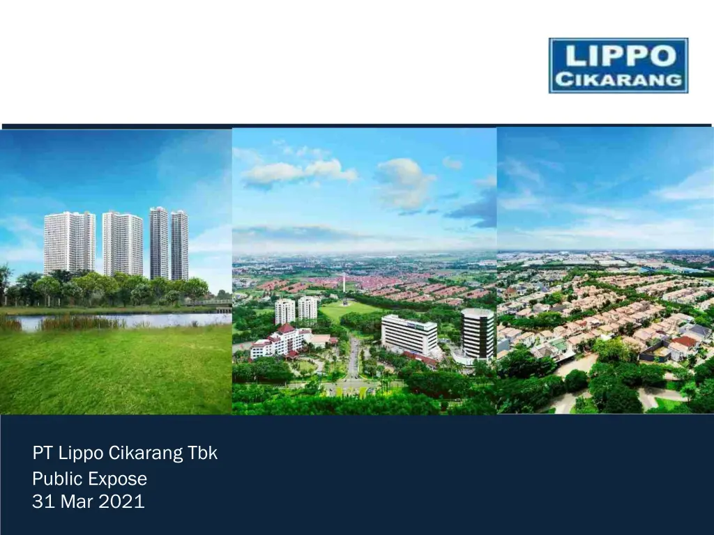 pt lippo cikarang tbk public expose 31 mar 2021 n.w