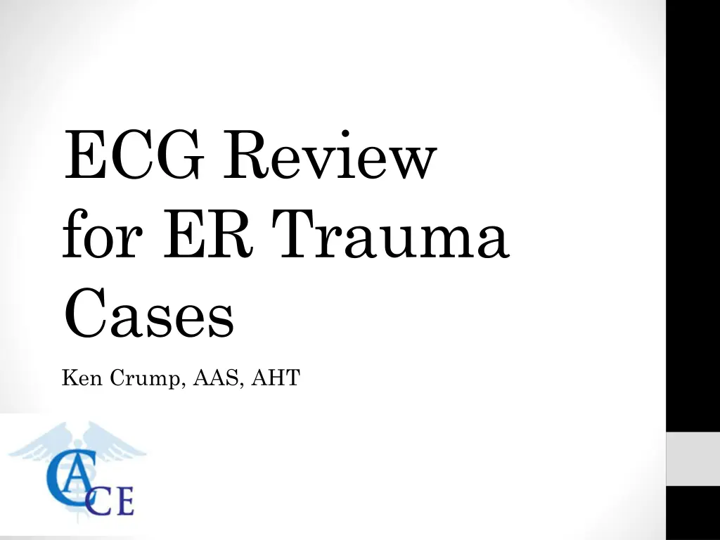 ecg review for er trauma cases n.w