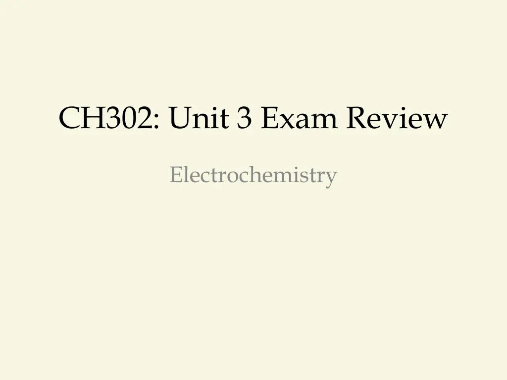 ch302 unit 3 exam review n.w