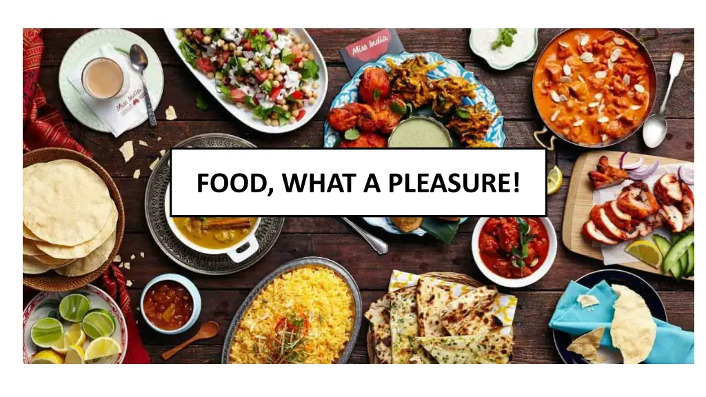 food what a pleasure n.w