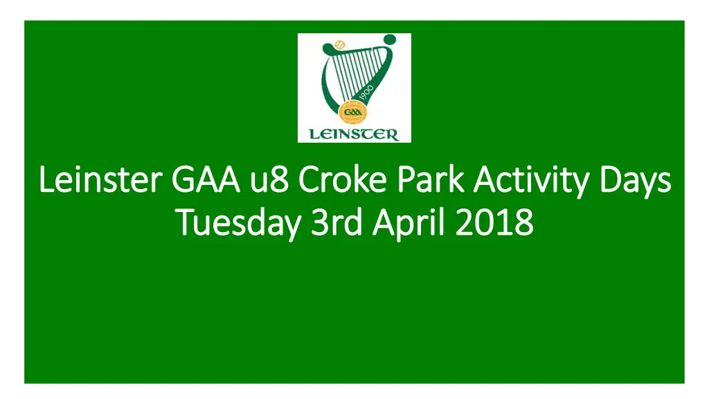 leinster gaa u8 croke park activity days leinster n.w