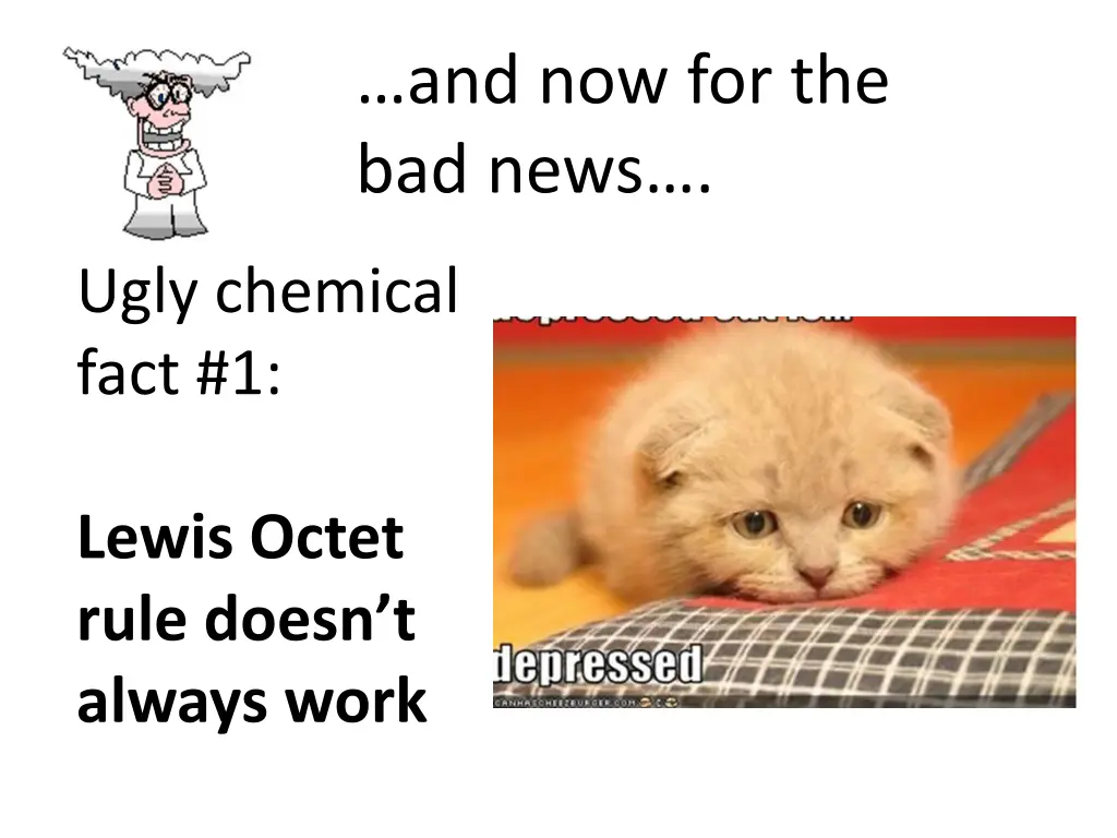 and now for the bad news n.w