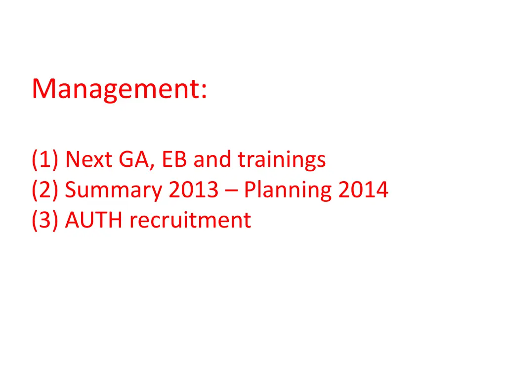 management n.w