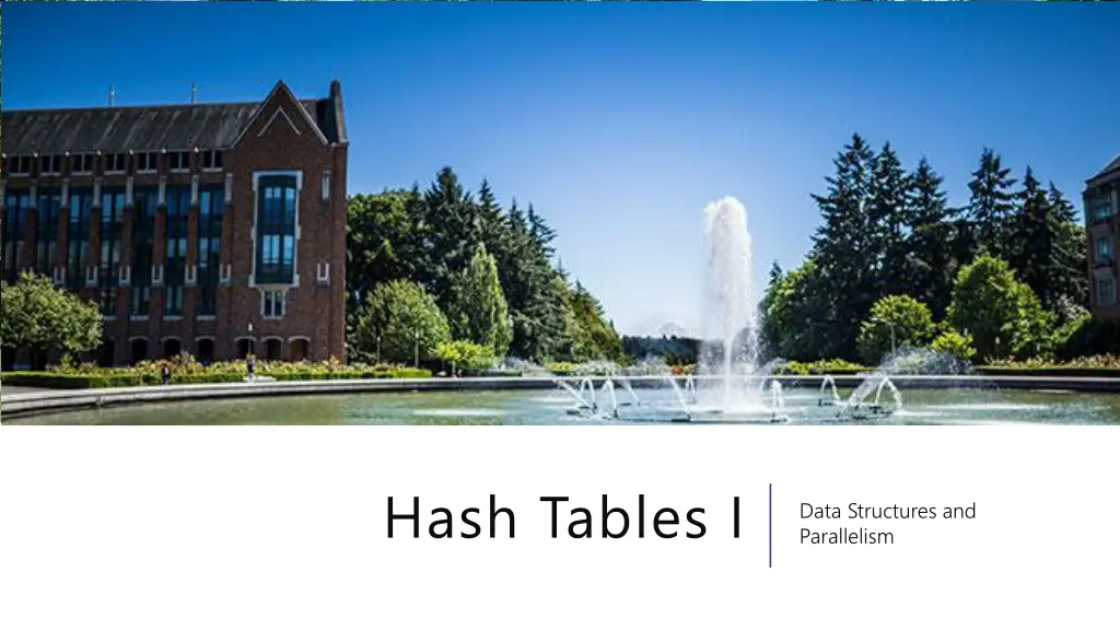 hash tables i n.w