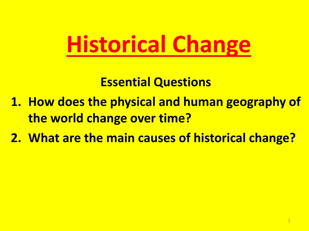 historical change n.w