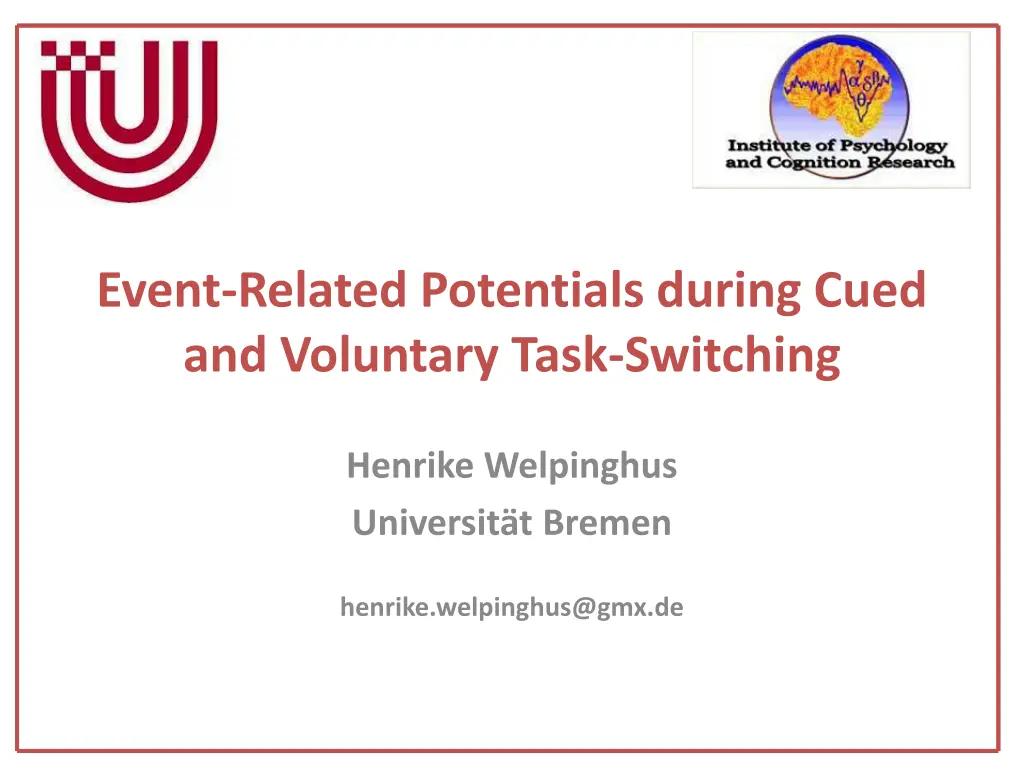 event related potentials during cued n.w