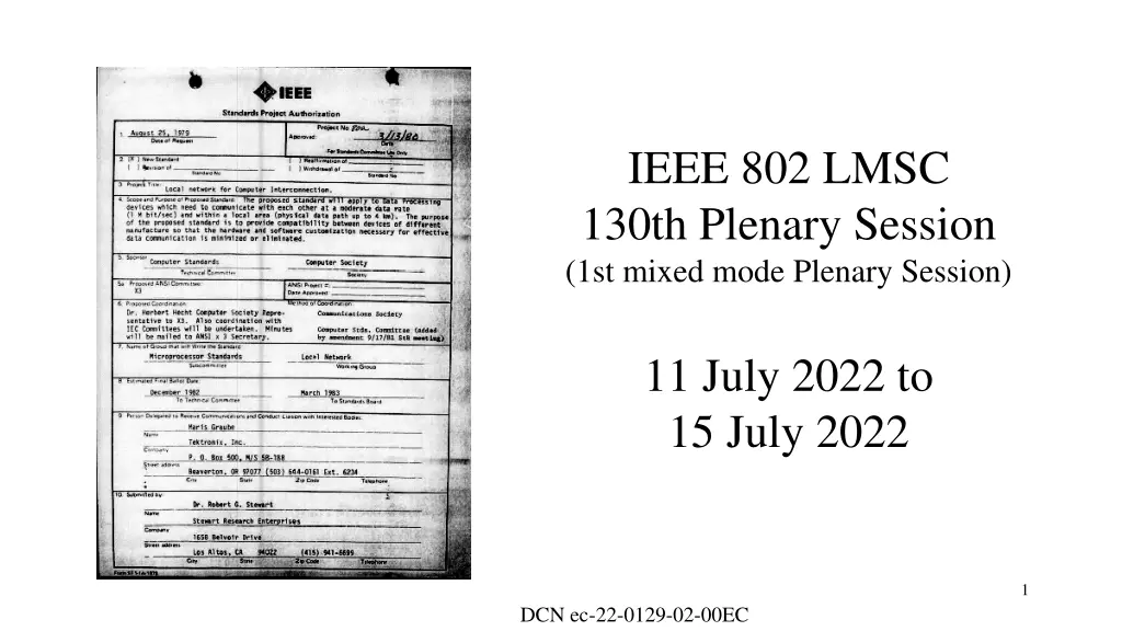 ieee 802 lmsc 130th plenary session 1st mixed n.w