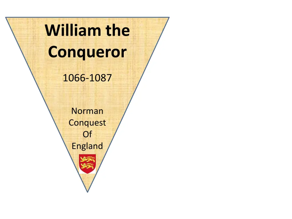 william the conqueror n.w