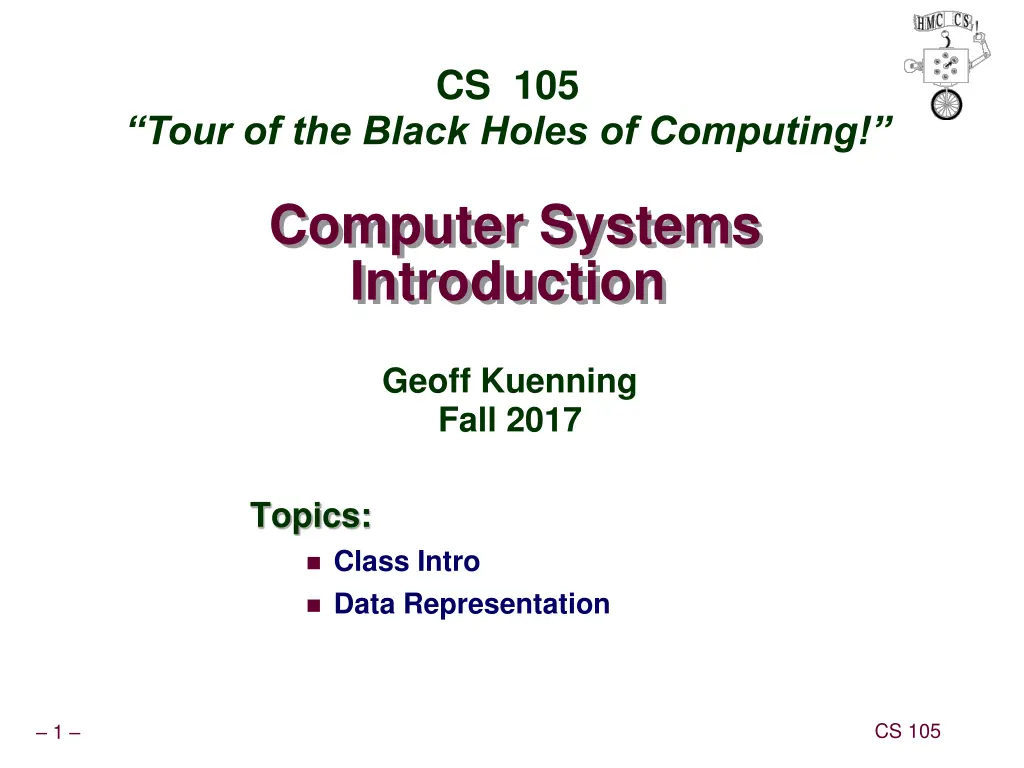cs 105 n.w