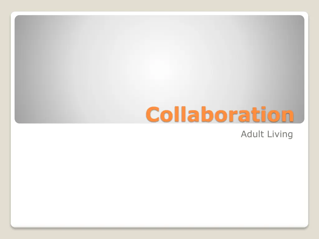 collaboration n.w