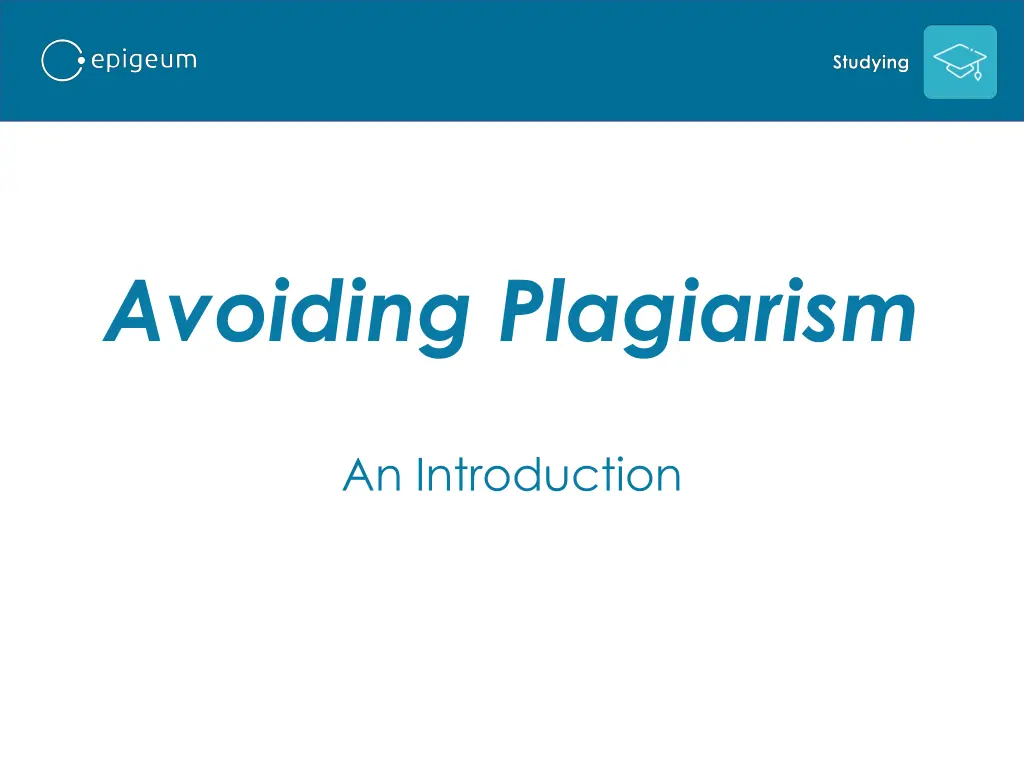 avoiding plagiarism n.w