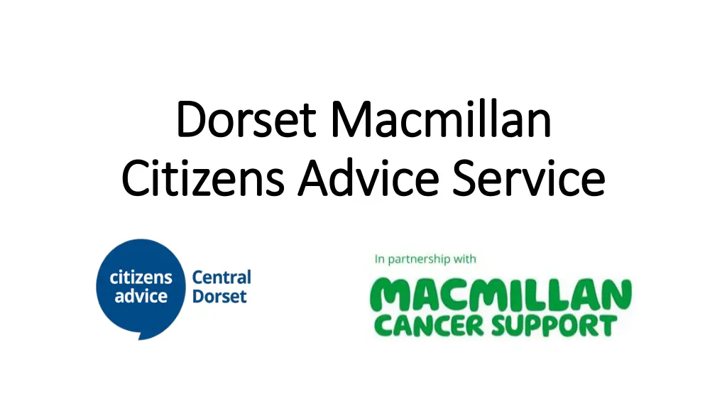dorset macmillan dorset macmillan citizens advice n.w