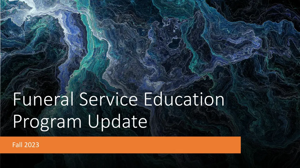 funeral service education program update n.w