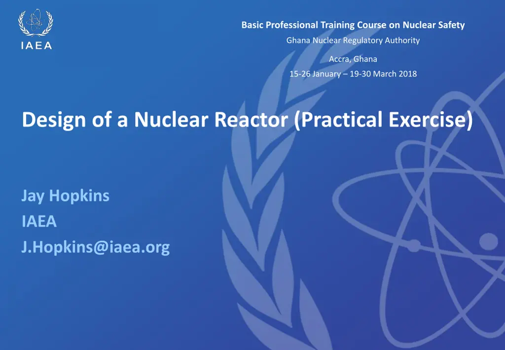 basic professional training course on nuclear n.w