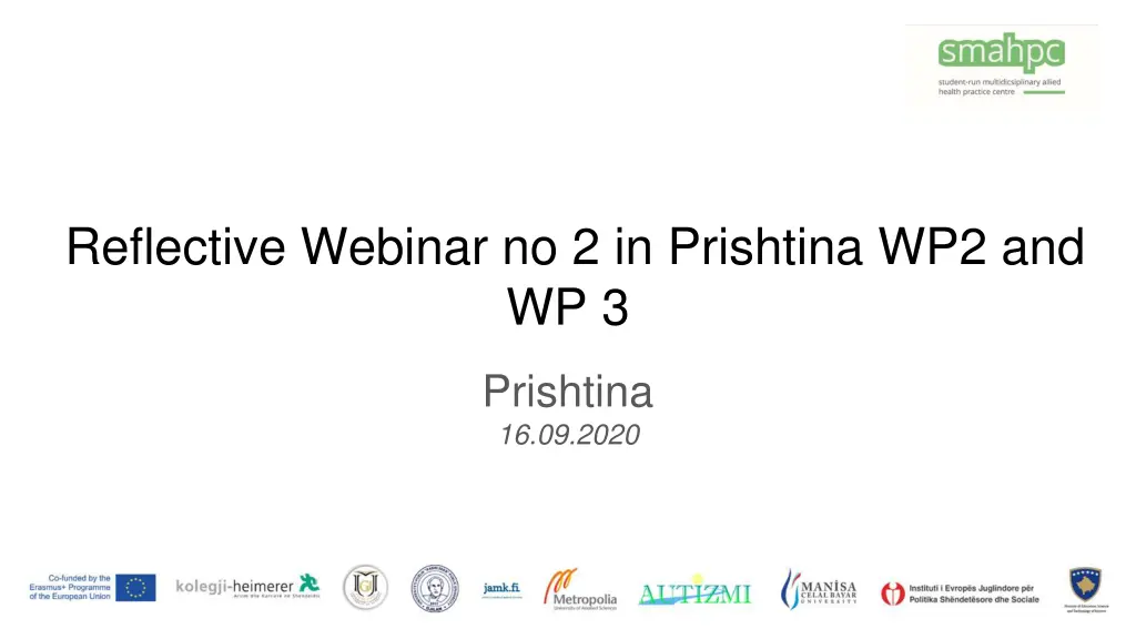 reflective webinar no 2 in prishtina wp2 and wp 3 n.w