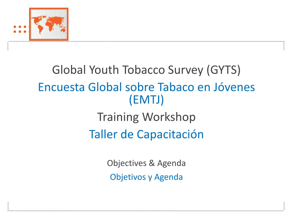 global youth tobacco survey gyts encuesta global n.w