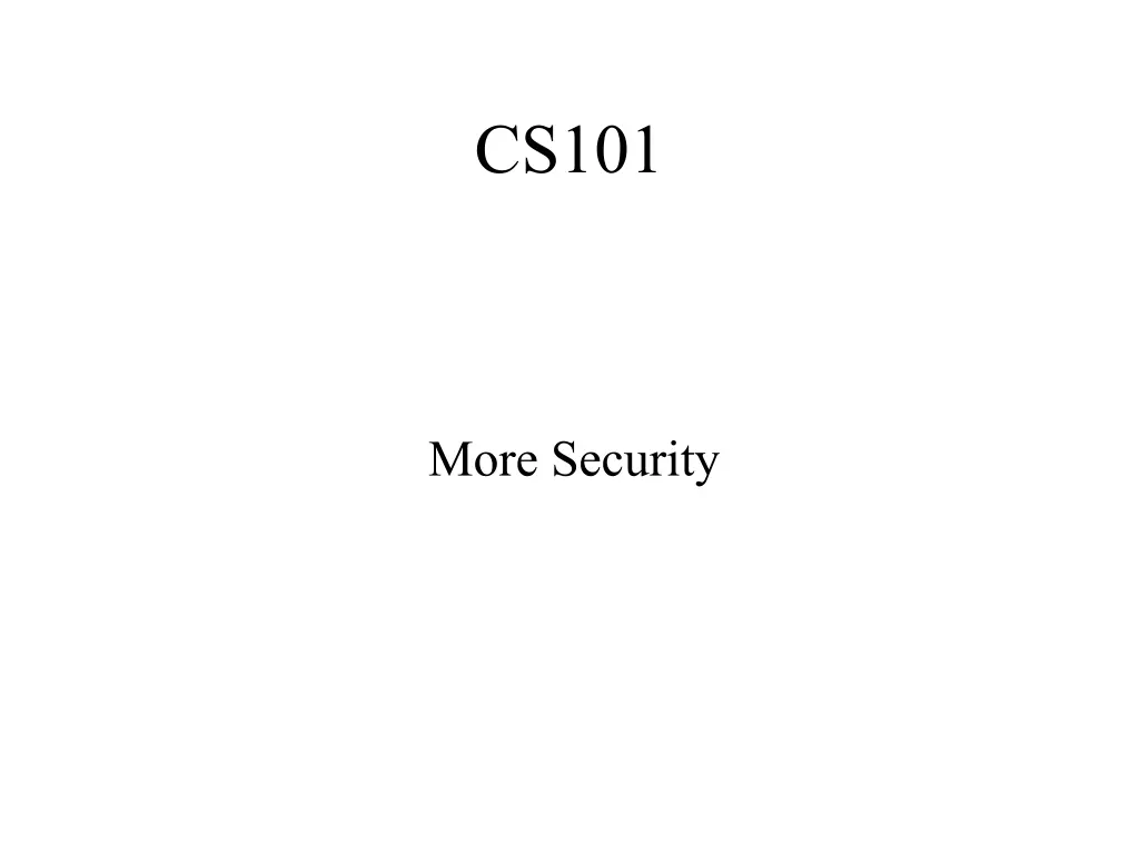 cs101 n.w