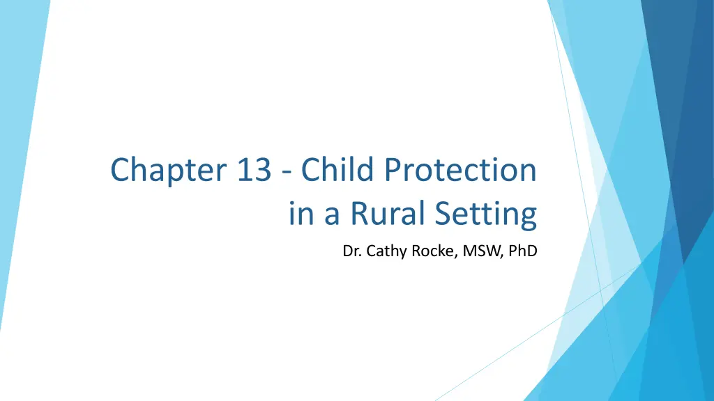 chapter 13 child protection in a rural setting n.w