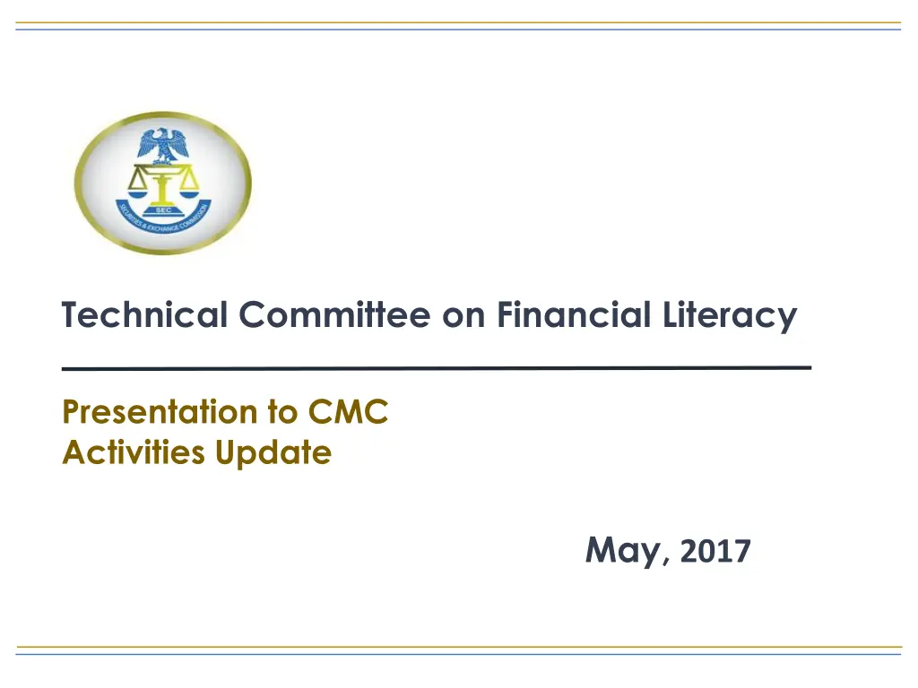 technical committee on financial literacy n.w