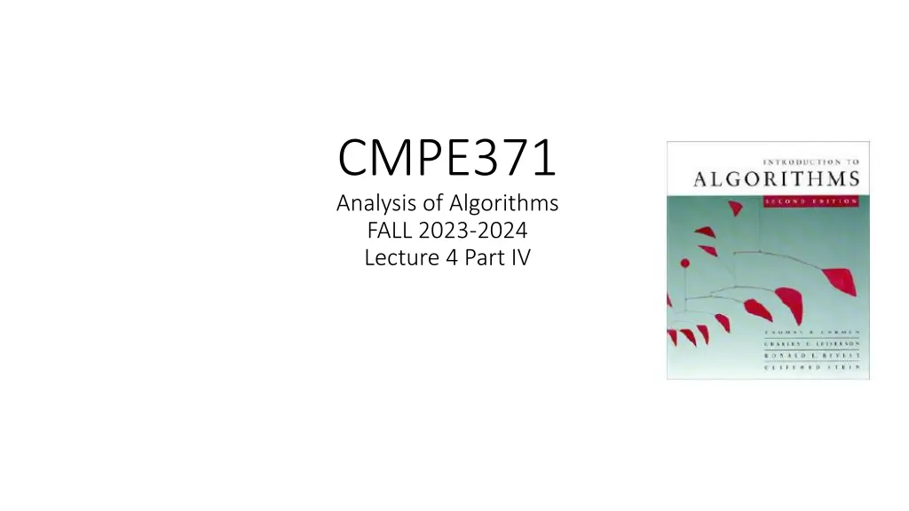 cmpe371 analysis of algorithms fall 2023 2024 n.w