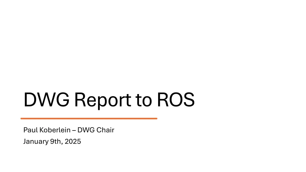 dwg report to ros n.w