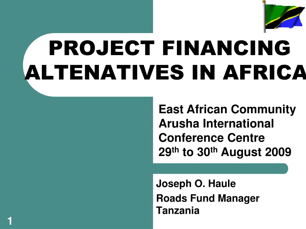 project financing altenatives in africa n.w