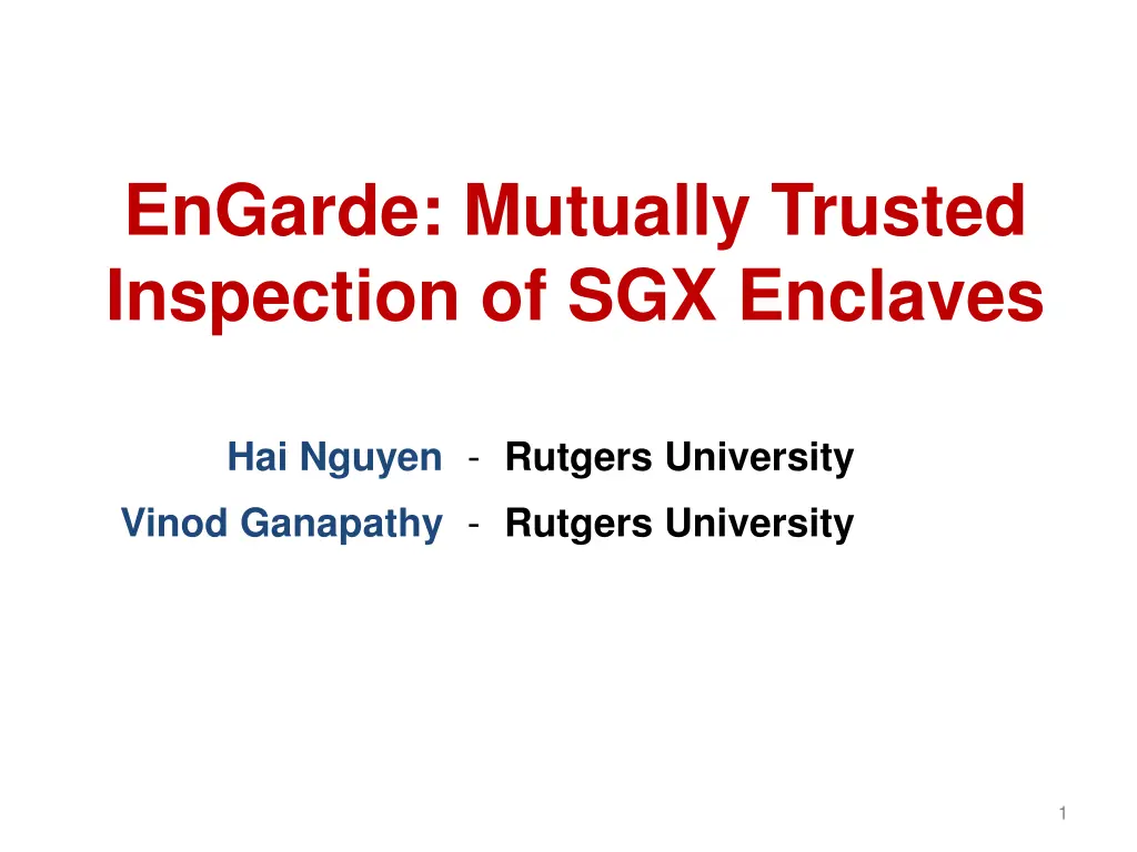 engarde mutually trusted inspection n.w