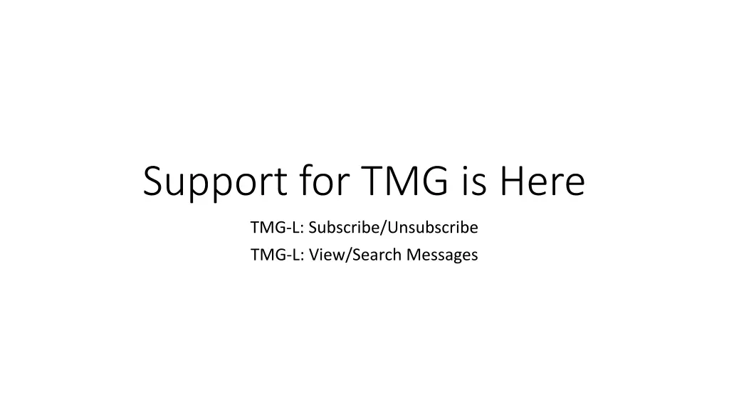 support for tmg is here n.w