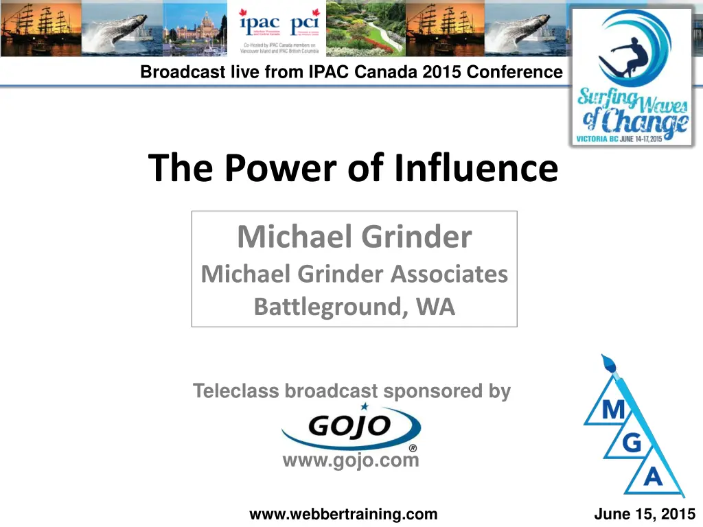 broadcast live from ipac canada 2015 conference n.w