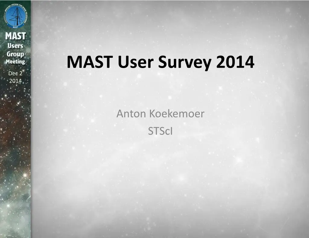 mast user survey 2014 n.w