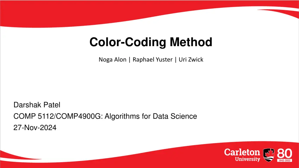 color coding method n.w
