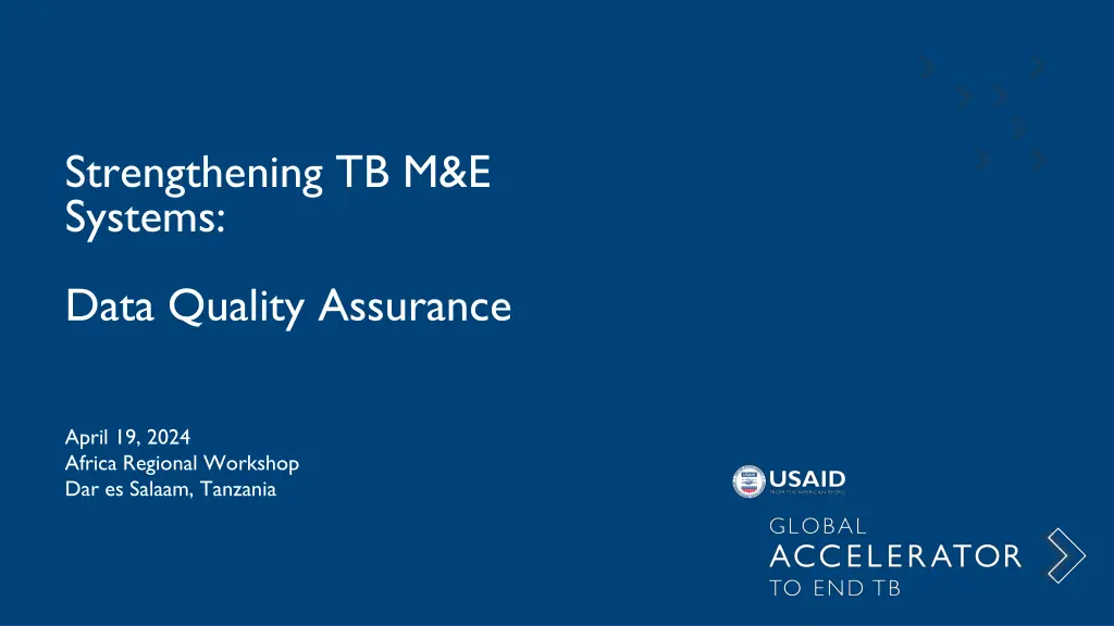 strengthening tb m e systems n.w