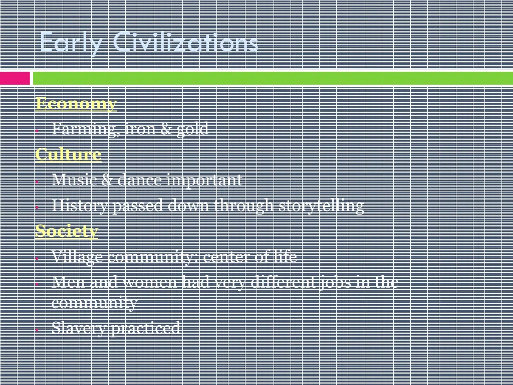 early civilizations n.w