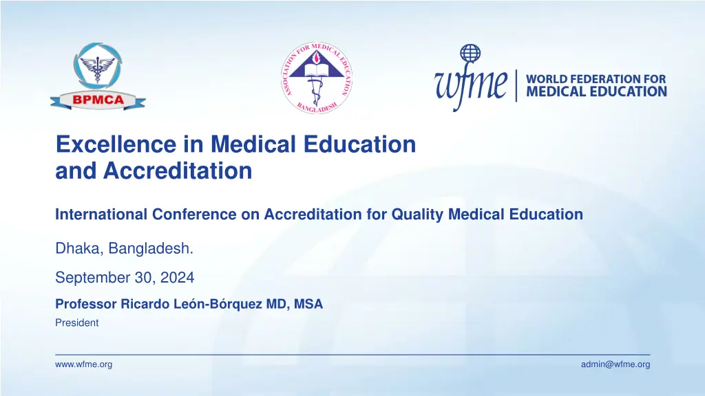 excellence in medical education and accreditation n.w