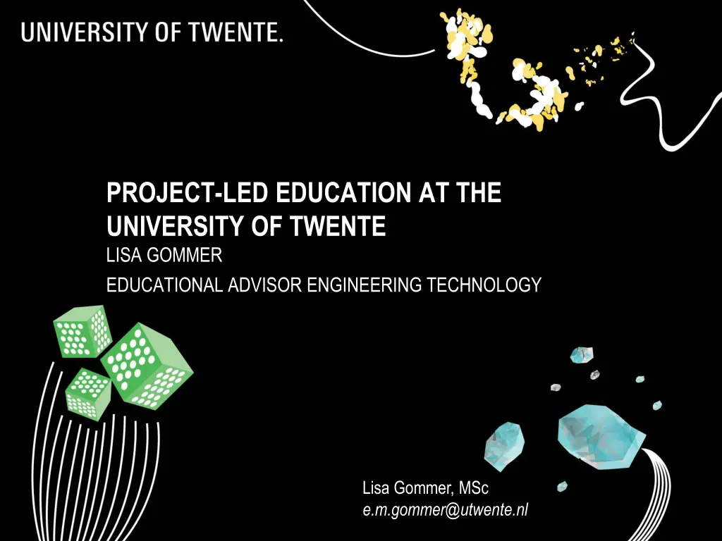 project led education at the university of twente n.w