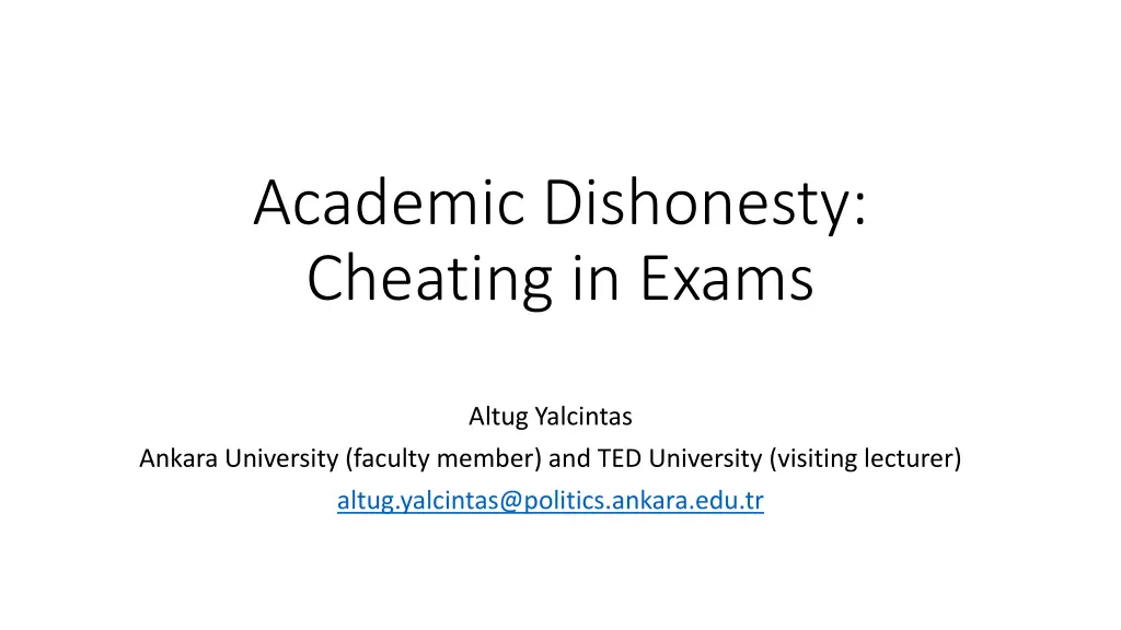 academic dishonesty cheating in exams n.w