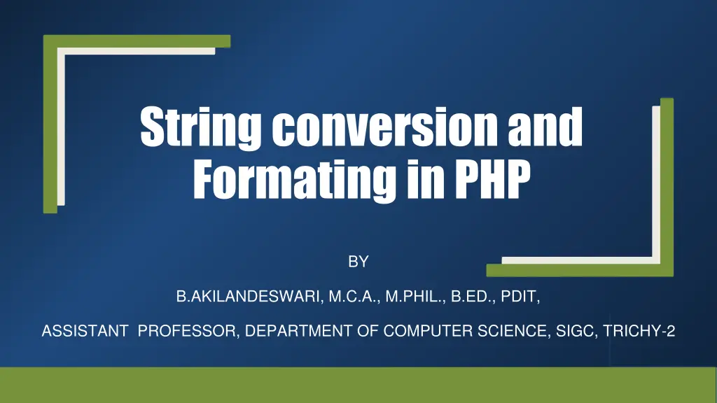 string conversion and formating in php n.w