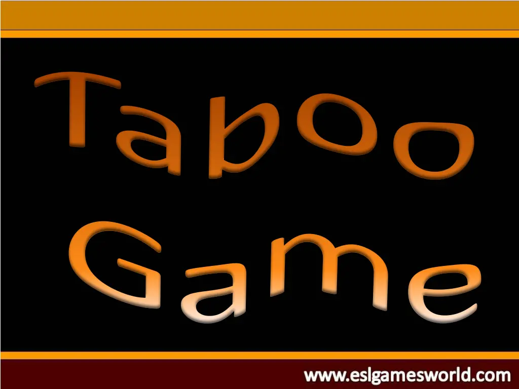 taboo n.w