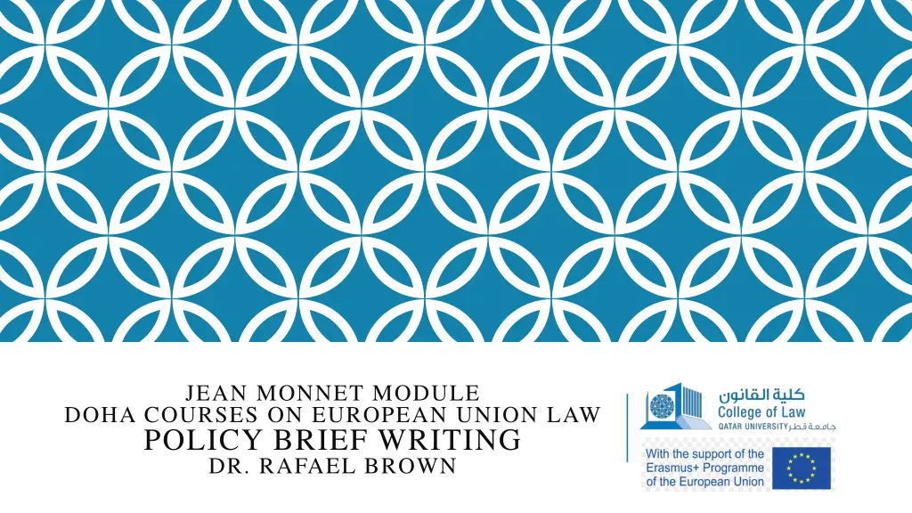 jean monnet module doha courses on european union n.w